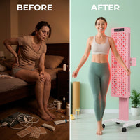 Red Light Therapy Device with Stand - Moving Pro Series Professional Edition — Before & After