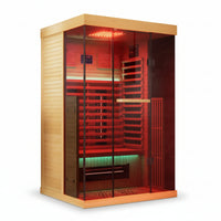 Infrared Sauna Built for Daily Wellness, Full Spectrum Heat, Canadian Hemlock, Red Light Therapy